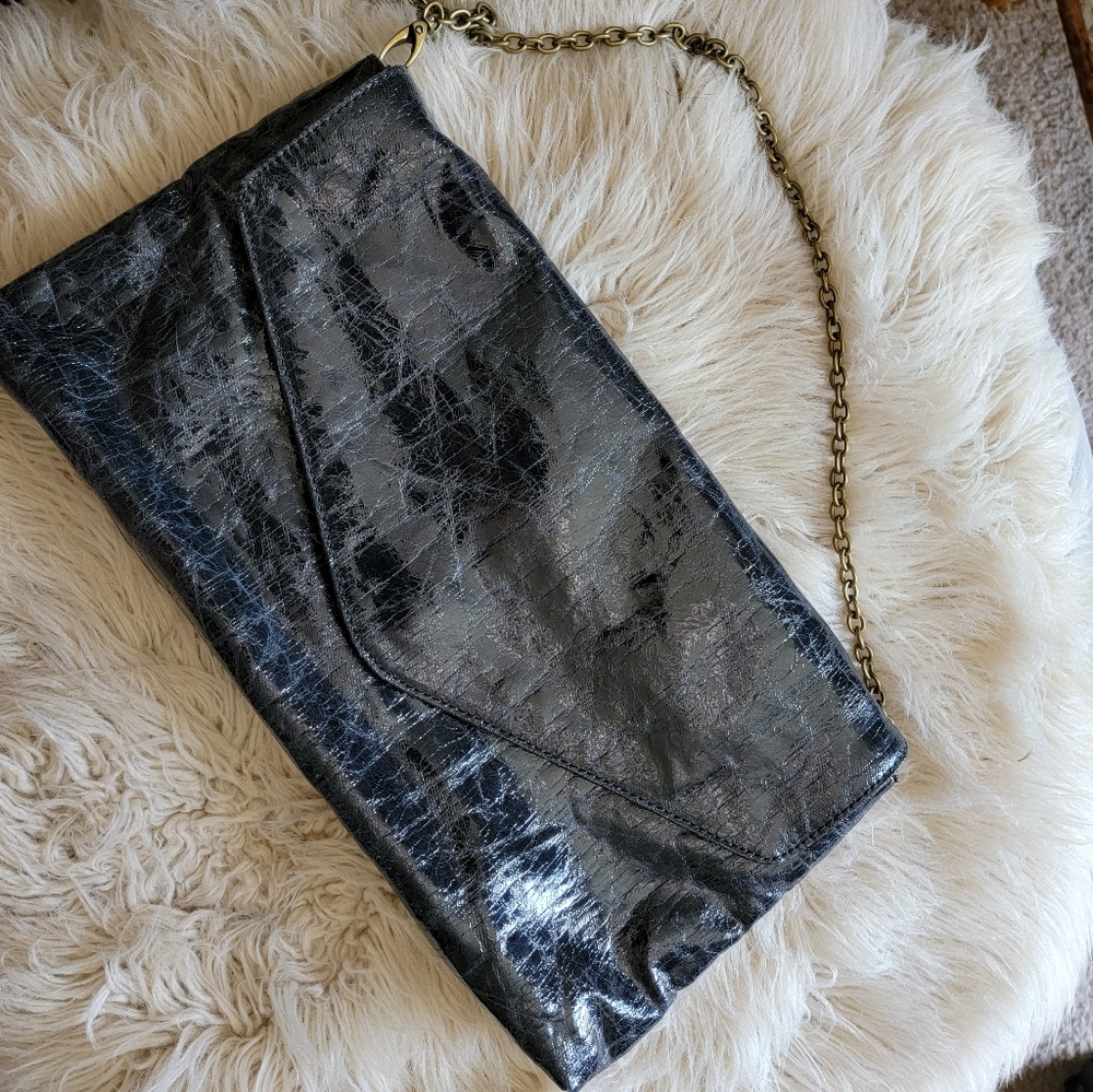 Large Rachel Zoe black handbag/clutch